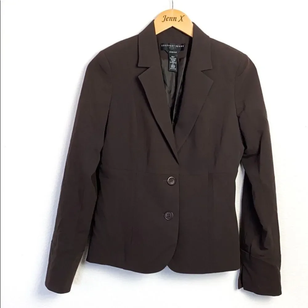 Geoffrey Beene Sports Brown Career Suite Blazer
